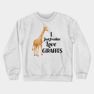 Giraffe - Keep calm and save giraffes Crewneck Sweatshirt